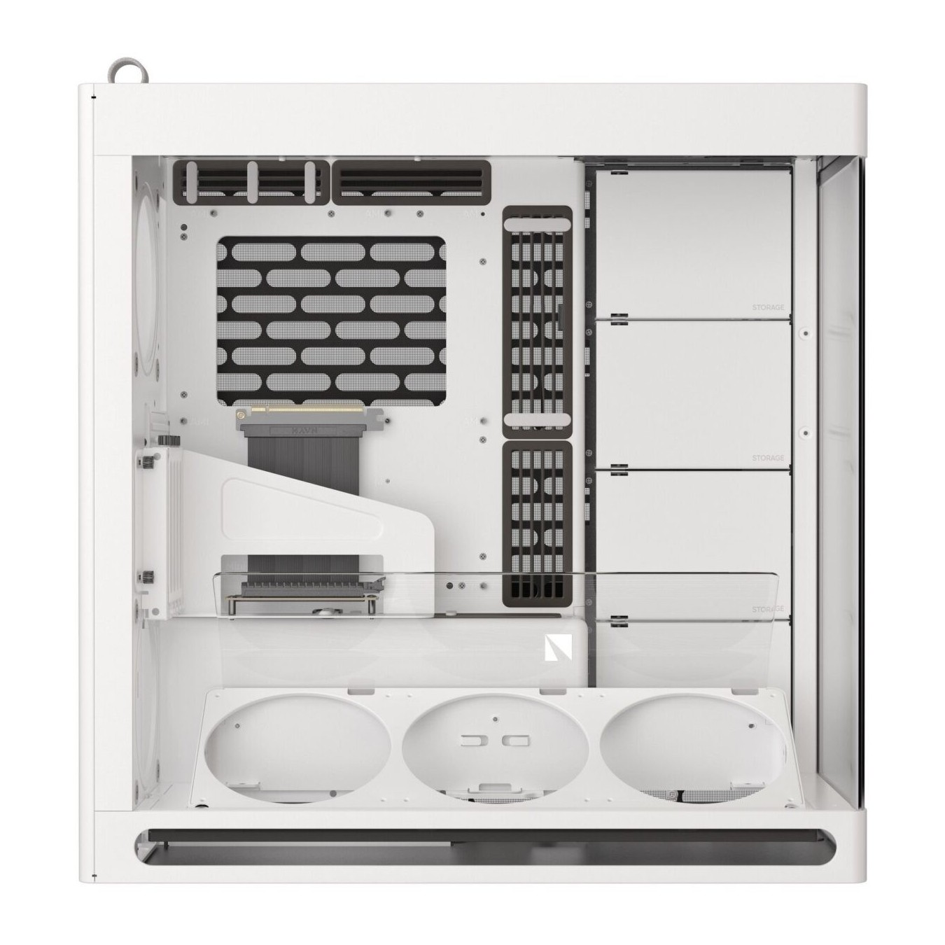 HAVN HS 420 VGPU White Premium Midi Tower Case - HS 420 - Vertical GPU Support — Buy in Cyprus with Fast Delivery