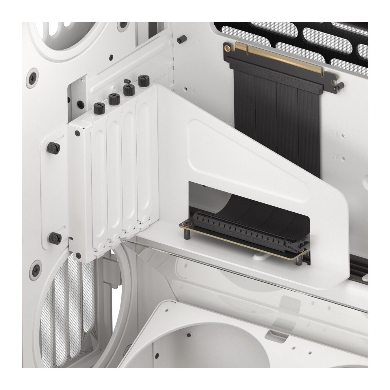 HAVN HS 420 VGPU White Premium Midi Tower Case - HS 420 - Vertical GPU Support — Buy in Cyprus with Fast Delivery