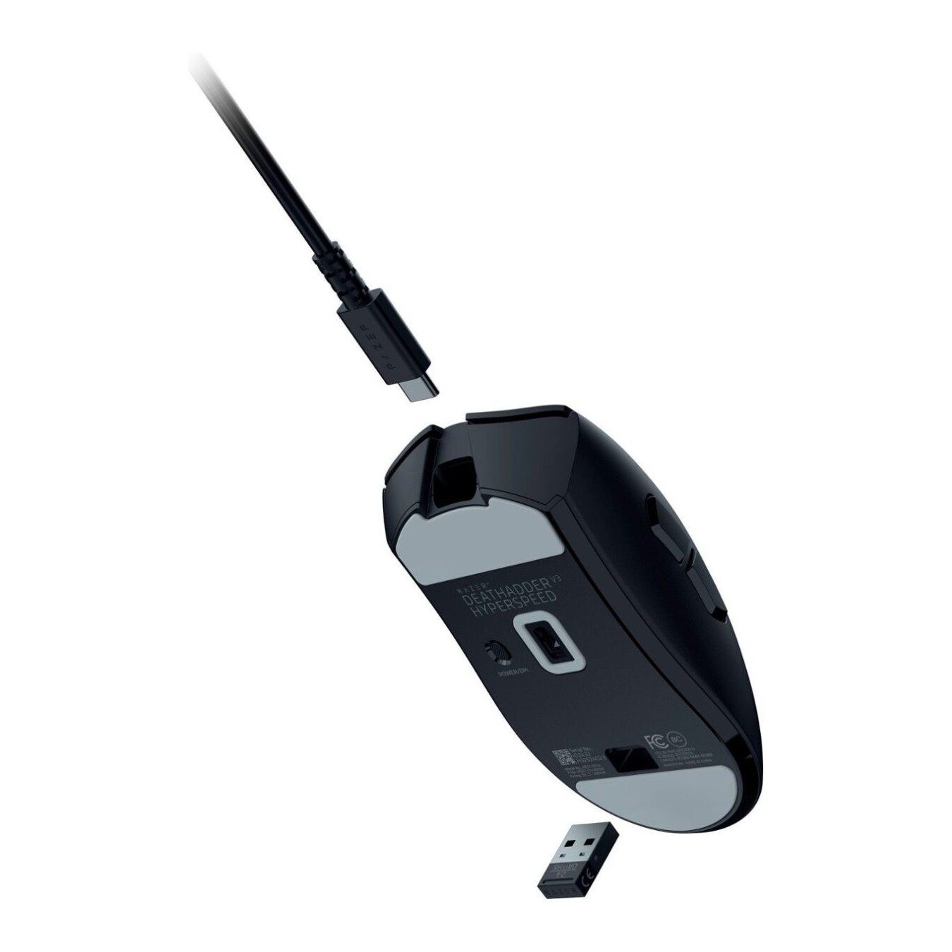 Razer DeathAdder V3 HyperSpeed - V3 HyperSpeed - 55g Ultralight Wireless Gaming Mouse, 26K DPI