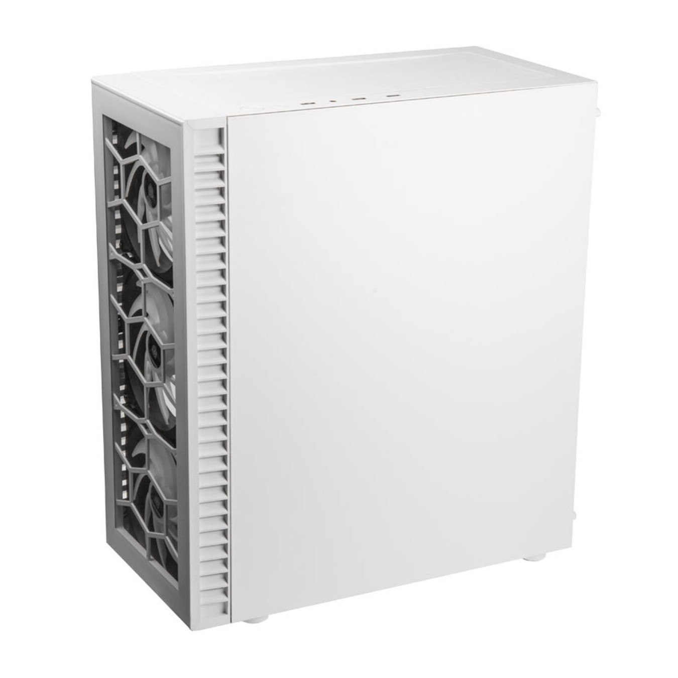 Kolink Observatory HF Glass ARGB Midi Tower Case White – 6 ARGB Fans | Armenius Store