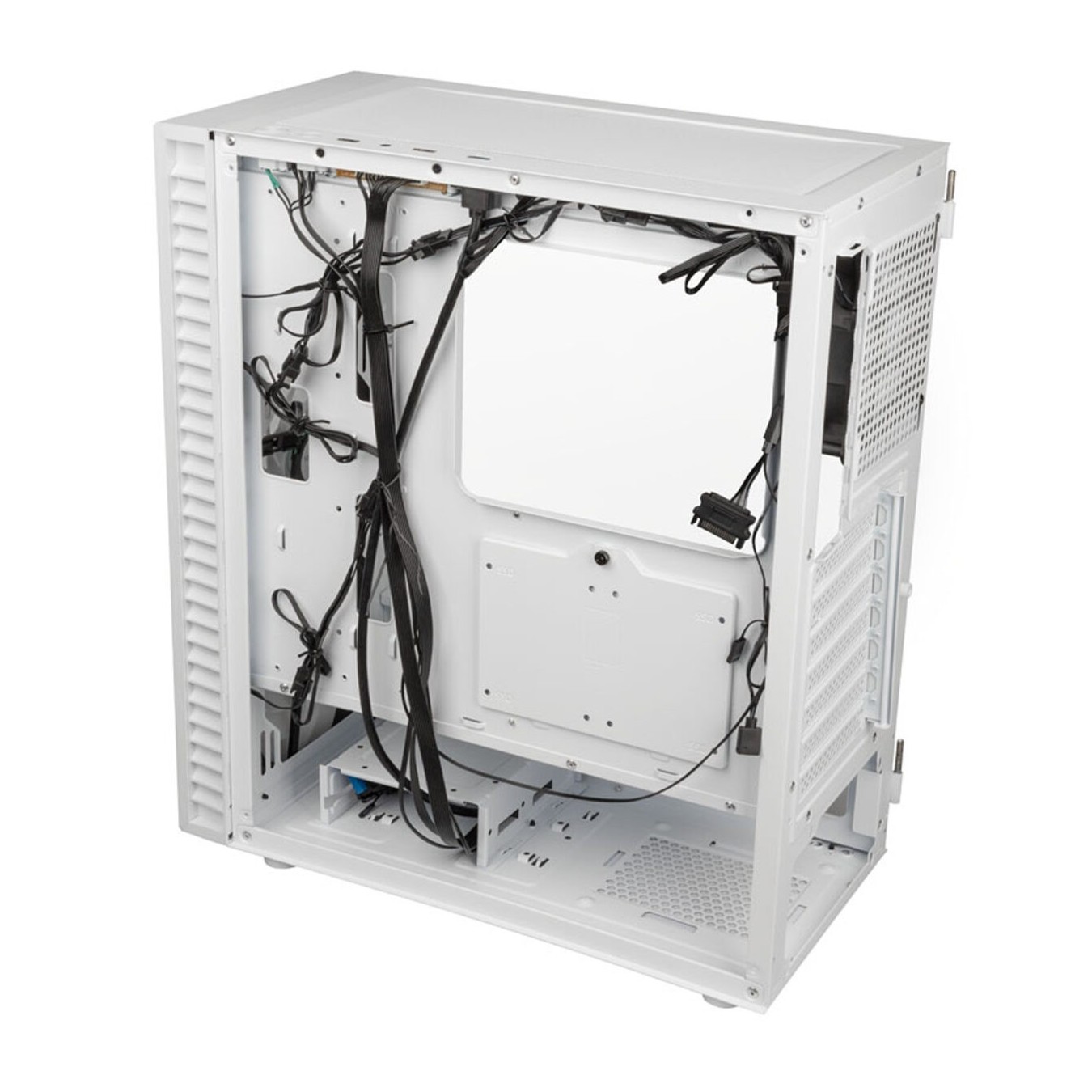 Kolink Observatory HF Glass ARGB Midi Tower Case White – 6 ARGB Fans | Armenius Store