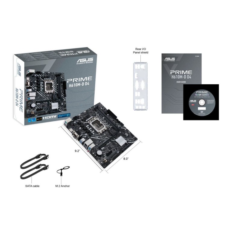 Buy ASUS PRIME H610M-D D4 - LGA1700 Micro-ATX Motherboard - DDR4, Up to 64GB, In... in Cyprus, Nicosia, Limassol, Larnaka, Pafos