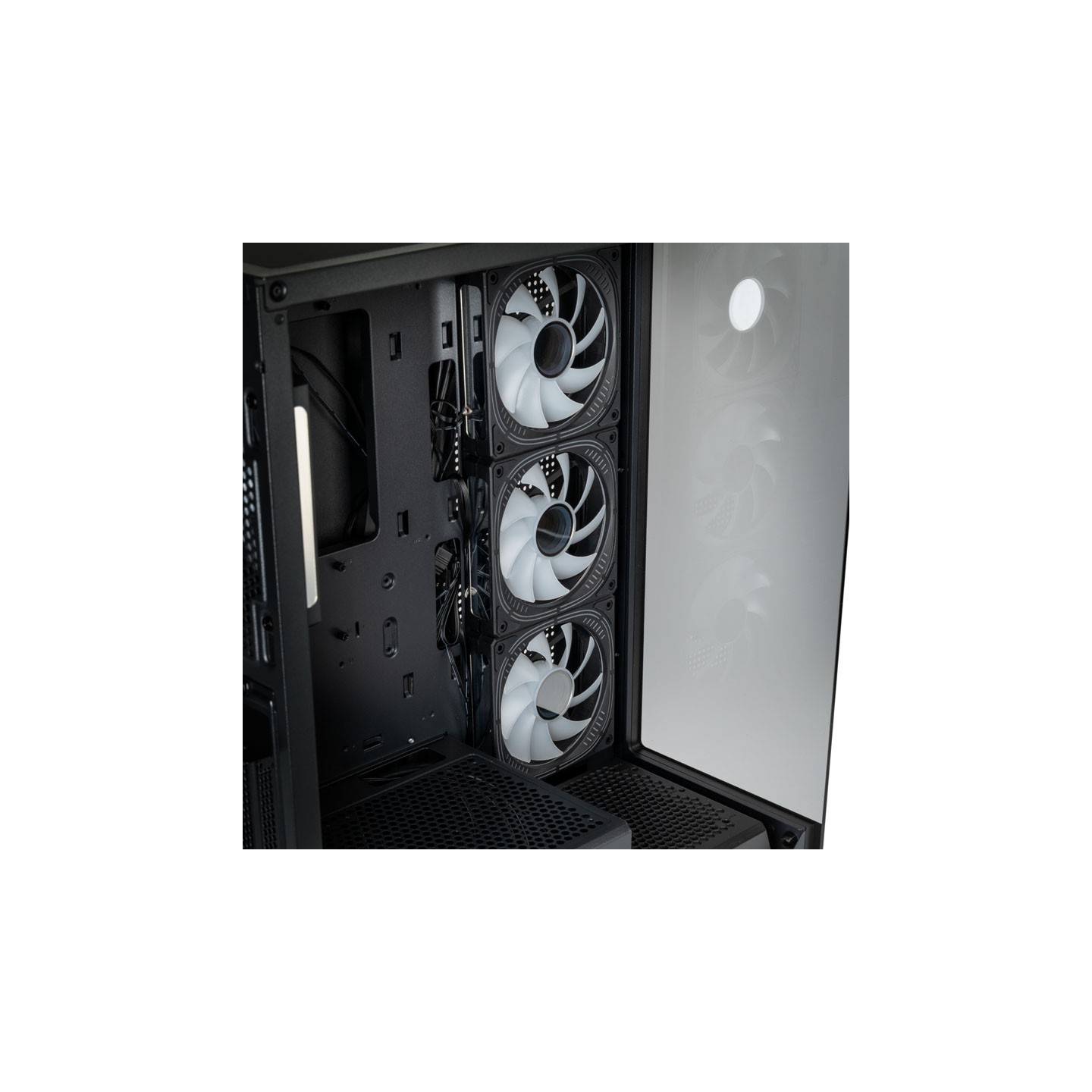 Kolink Unity Peak ARGB Midi Tower Showcase - Black - ATX, 400mm GPU Clearance, 4x Pre-Installed ARGB Fans