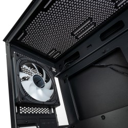 Kolink Unity Peak ARGB Midi Tower Showcase - Black - ATX, 400mm GPU Clearance, 4x Pre-Installed ARGB Fans
