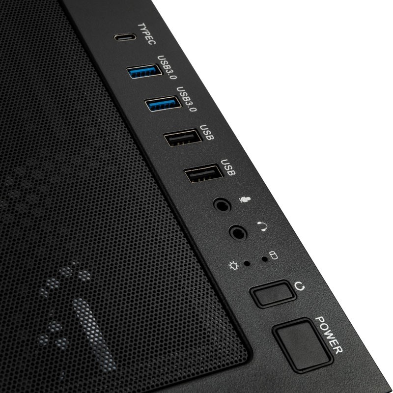 Buy Kolink Unity Peak ARGB Midi Tower Showcase - Black - ATX, 400mm GPU Clearanc... in Cyprus, Nicosia, Limassol, Larnaka, Pafos