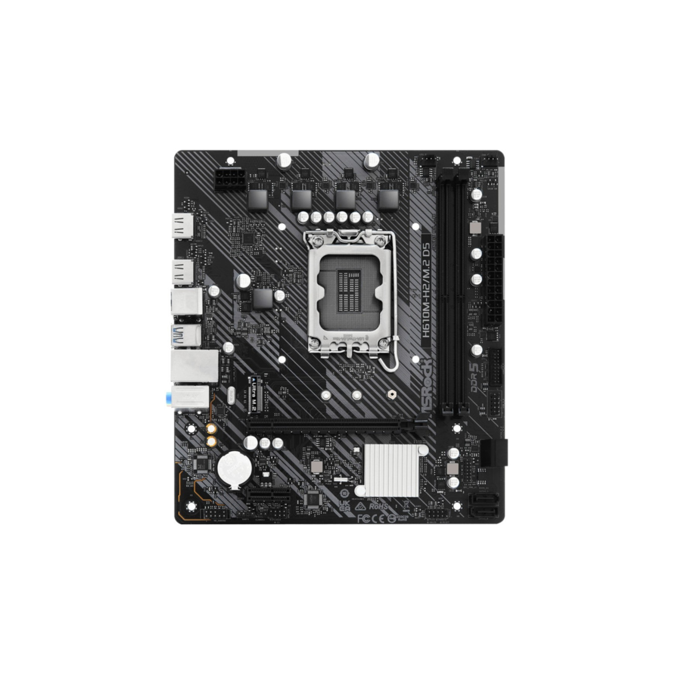 ASRock H610M-H2 M.2 D5 - H610 LGA1700 Micro-ATX, DDR5, Dual HDMI, Ultra M.2 — Buy in Cyprus with Fast Delivery