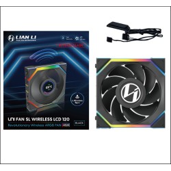 Lian Li UNI FAN SL Wireless LCD 120 Black - 12SLLCD1W1B (Boxed) — Buy in Cyprus with Fast Delivery
