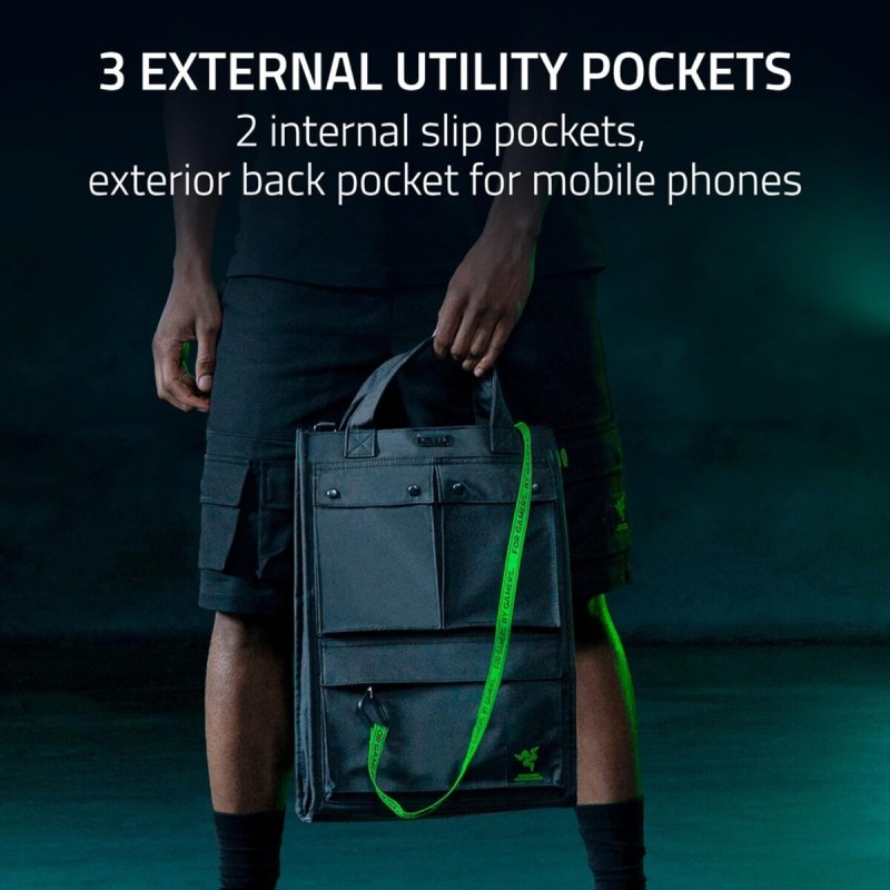 Buy RAZER XANTHUS Tote Bag - 16-inch Laptop - Water-Repellent - Detachable Shoul... in Cyprus, Nicosia, Limassol, Larnaka, Pafos
