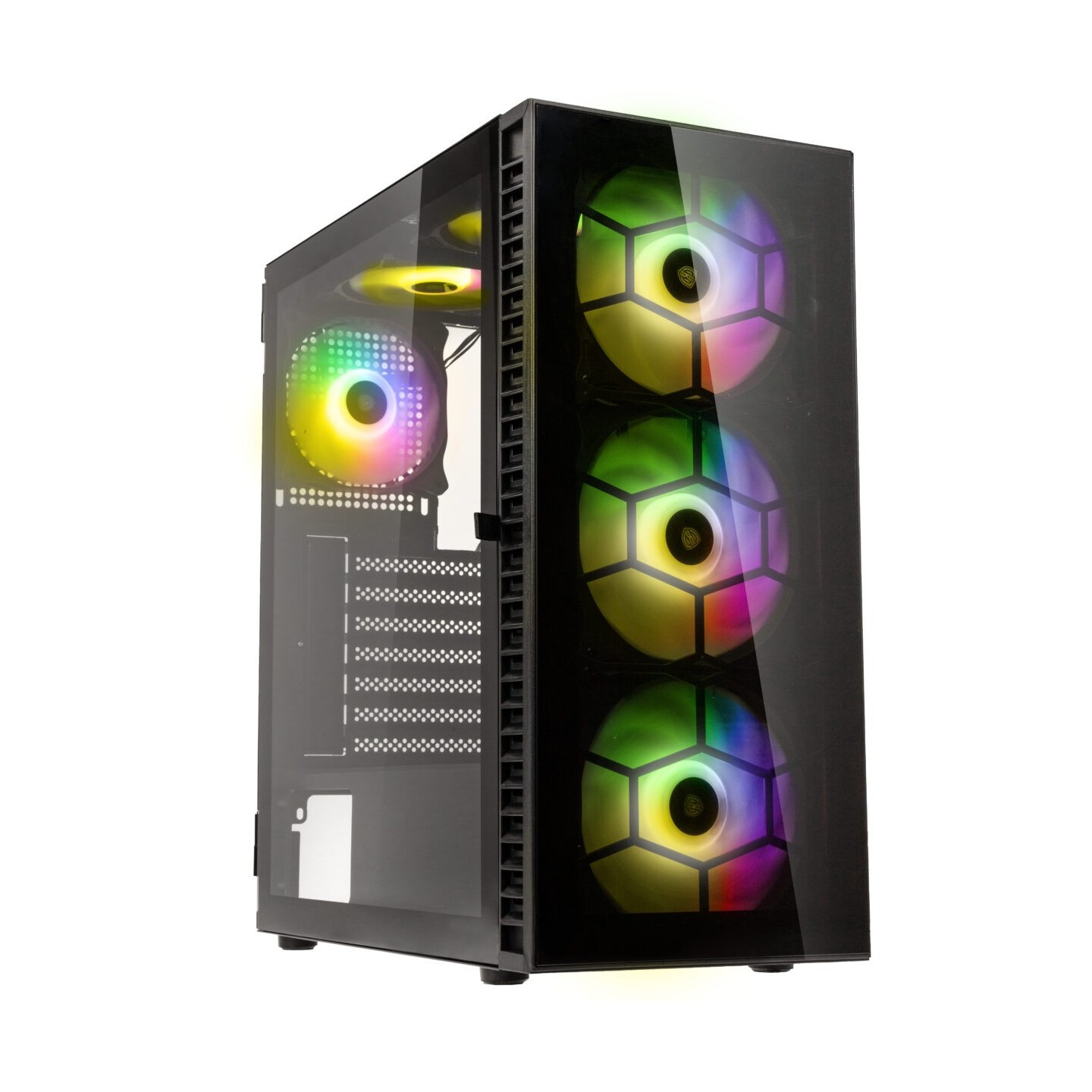 Kolink Observatory HF Glass ARGB Midi Tower Case - Black (Boxed) — Buy in Cyprus with Fast Delivery