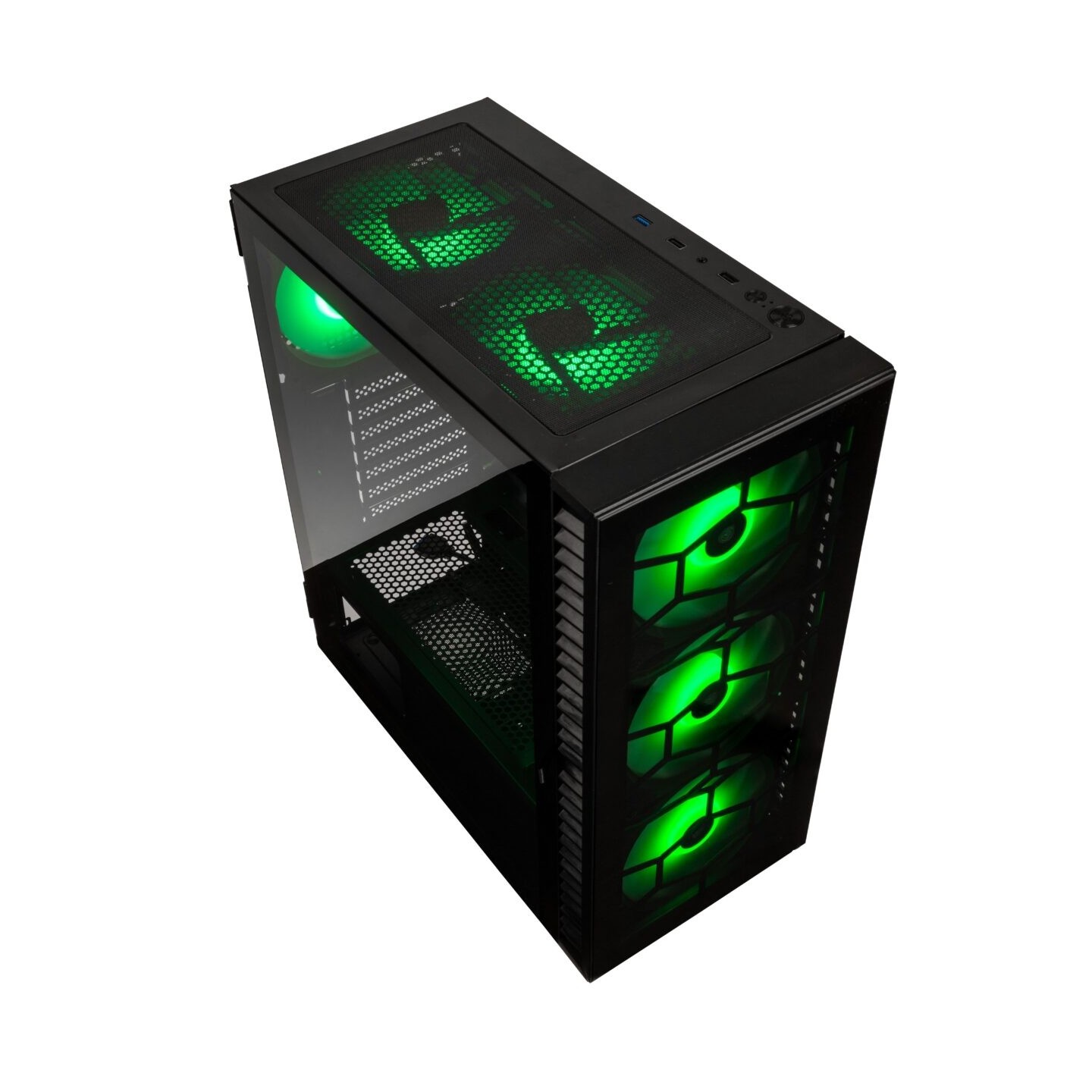 Kolink Observatory HF Glass ARGB Midi Tower Case - Black (Boxed) — Buy in Cyprus with Fast Delivery