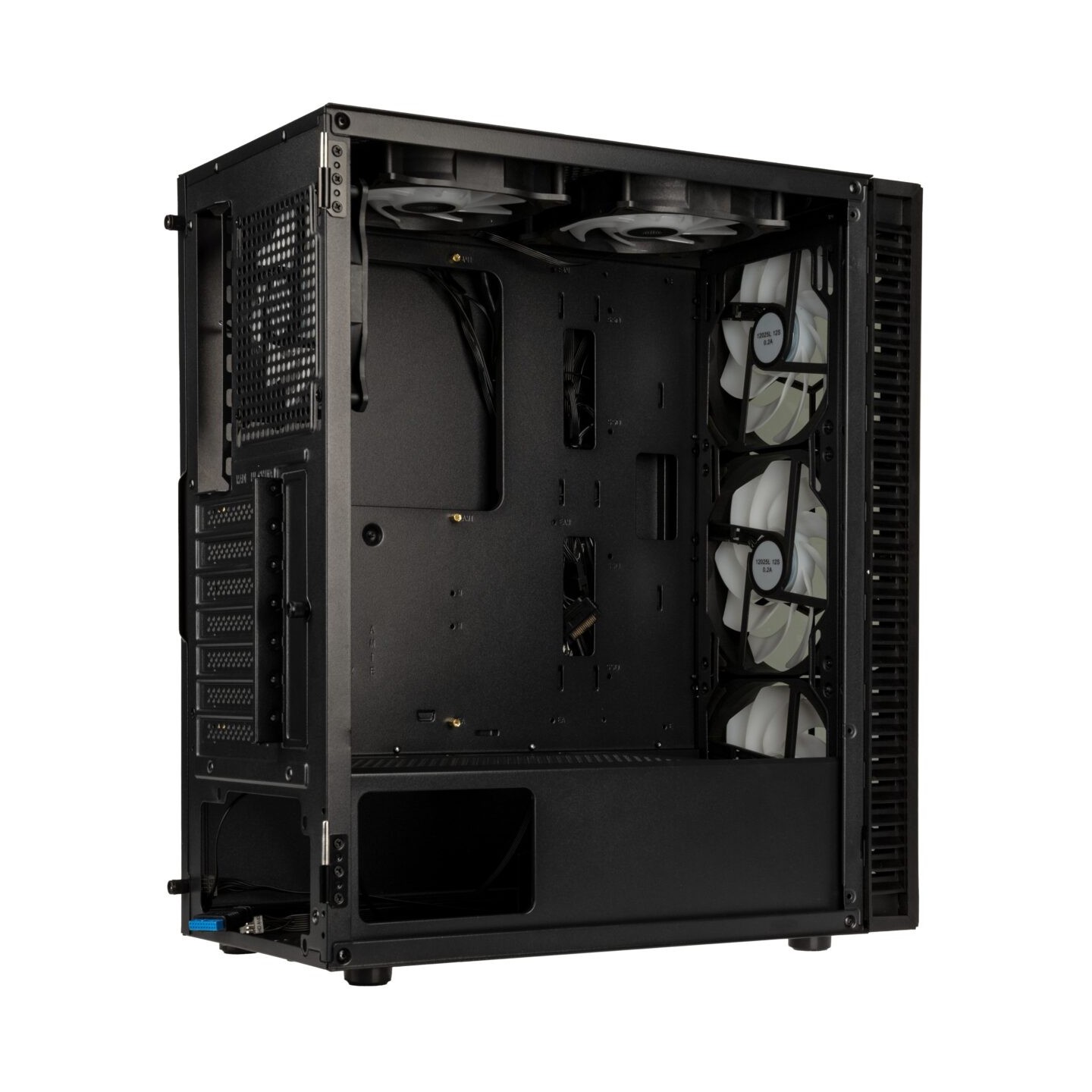 Kolink Observatory HF Glass ARGB Midi Tower Case - Black (Boxed) — Buy in Cyprus with Fast Delivery