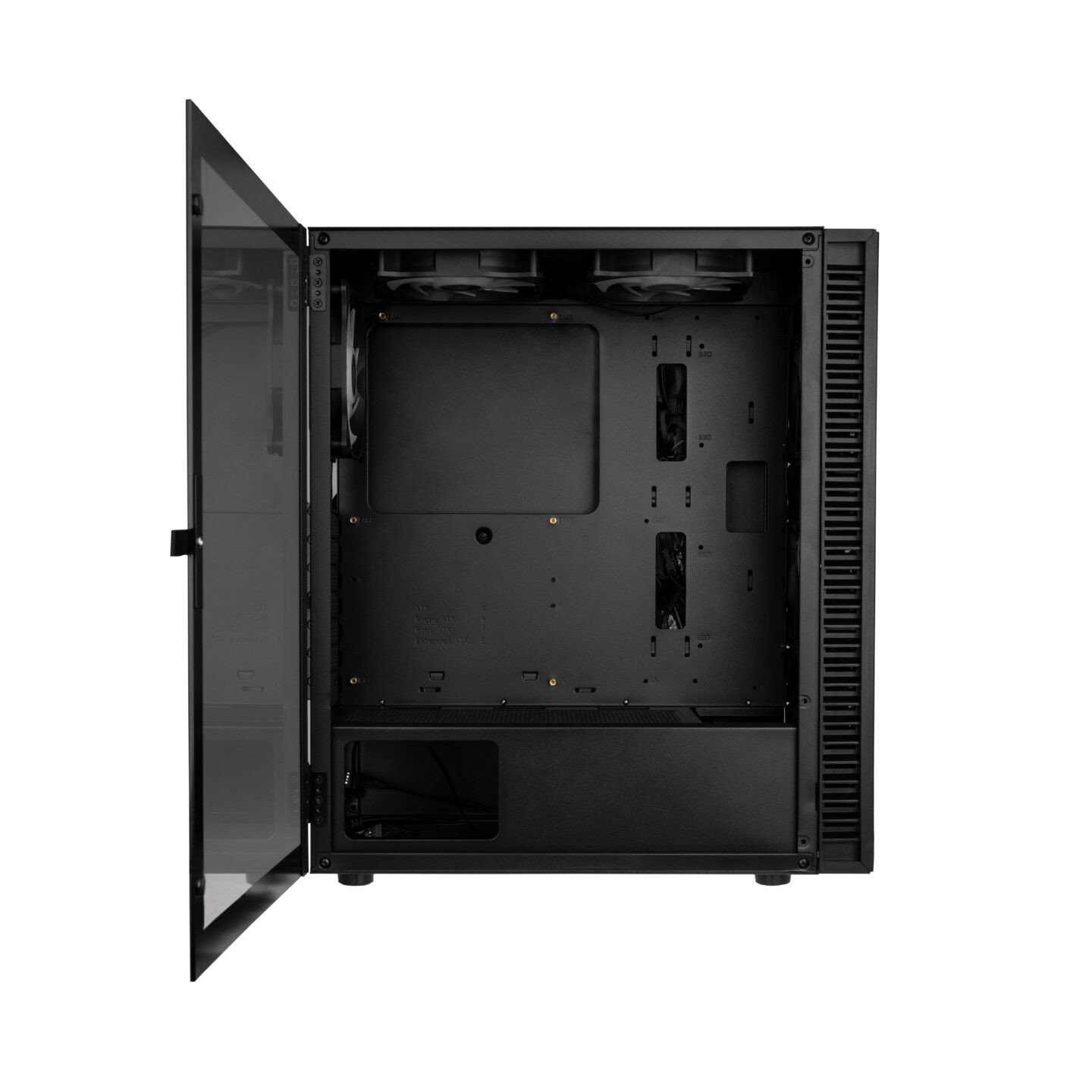 Kolink Observatory HF Glass ARGB Midi Tower Case - Black (Boxed) — Buy in Cyprus with Fast Delivery