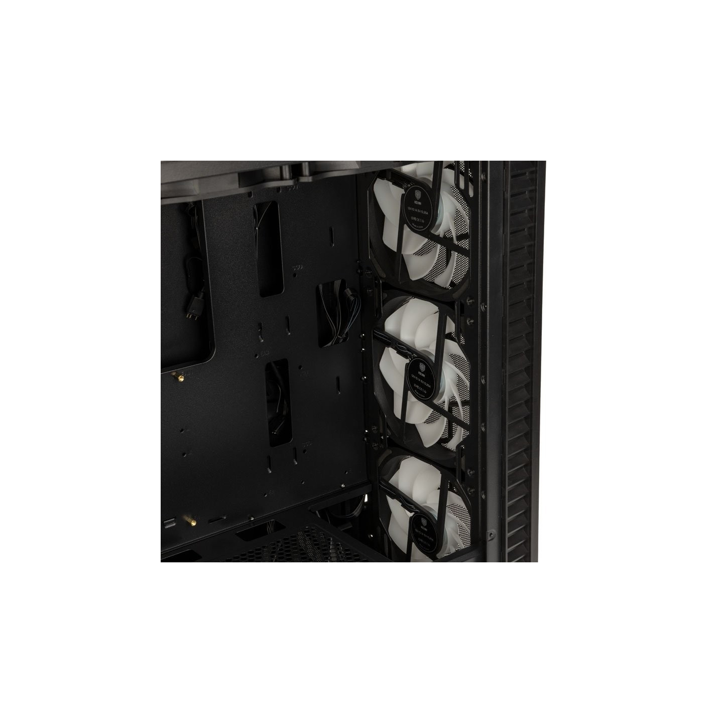 Kolink Observatory HF Plus Mesh ARGB Midi Tower Case Black with 6x ARGB PWM Fans (5x140mm 1x120mm) - 5999094006461 (Boxed)