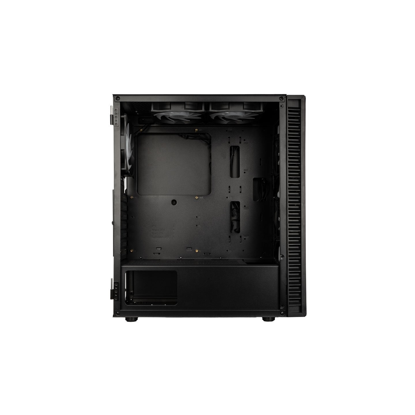 Kolink Observatory HF Plus Mesh ARGB Midi Tower Case Black with 6x ARGB PWM Fans (5x140mm 1x120mm) - 5999094006461 (Boxed)