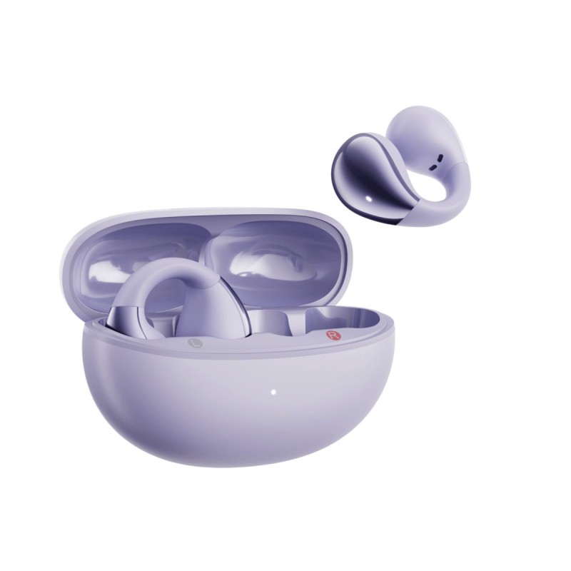 Buy QCY Crossky C30 Purple Open Ear Earclip - QT33 - BT 5.4 Dual Connection, Bas... in Cyprus, Nicosia, Limassol, Larnaka, Pafos