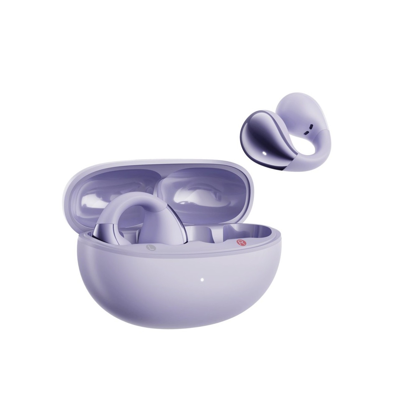 QCY Crossky C30 Purple Open Ear Earclip - QT33 - BT 5.4 Dual Connection, Bass Enhance Algo — Buy in Cyprus with Fast Delivery