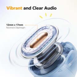 Buy QCY Crossky C10 White Open Ear TPU Earclip - C10 - Open-Ear, BT 5.4, IPX5 in Cyprus, Nicosia, Limassol, Larnaka, Pafos