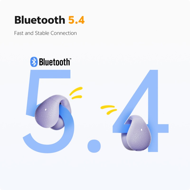 Buy QCY Crossky C10 White Open Ear TPU Earclip - C10 - Open-Ear, BT 5.4, IPX5 in Cyprus, Nicosia, Limassol, Larnaka, Pafos