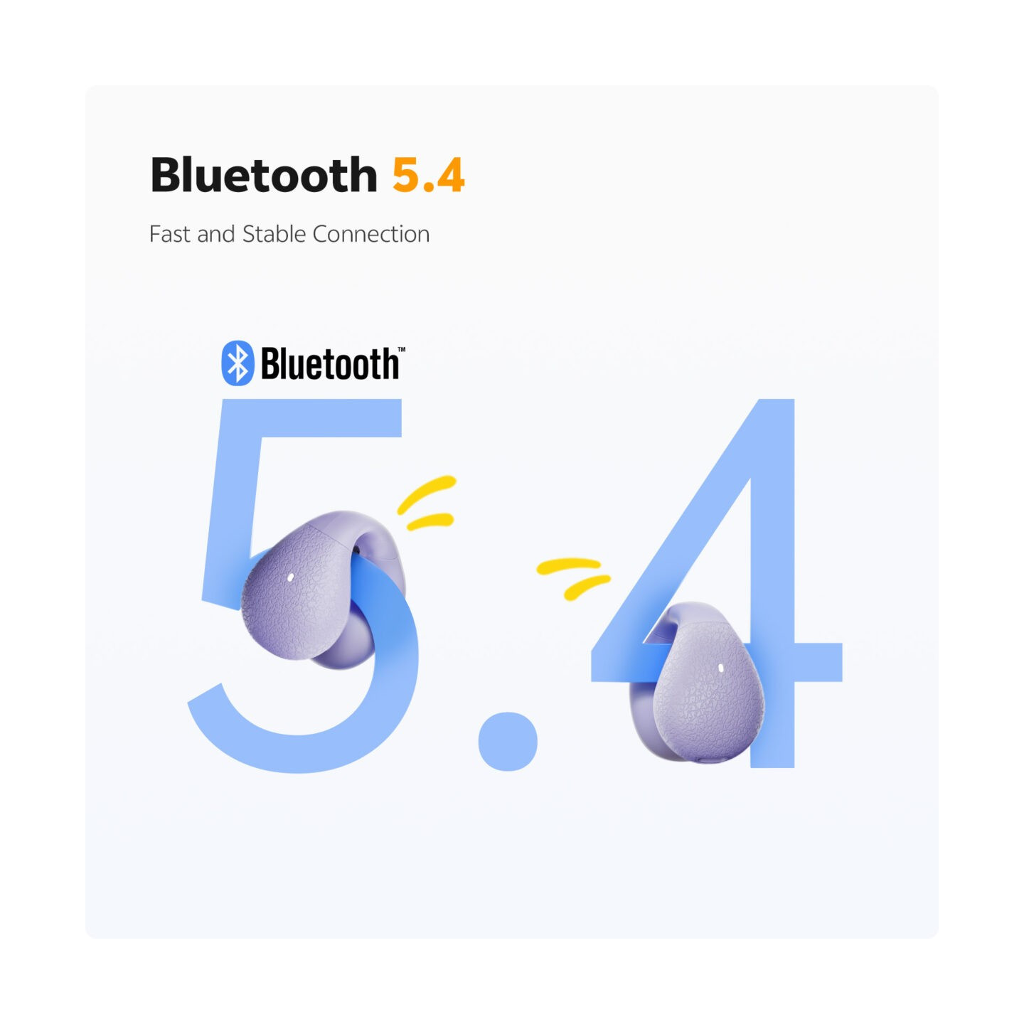 QCY Crossky C10 White Open Ear TPU Earclip - C10 - Open-Ear, BT 5.4, IPX5 — Buy in Cyprus with Fast Delivery