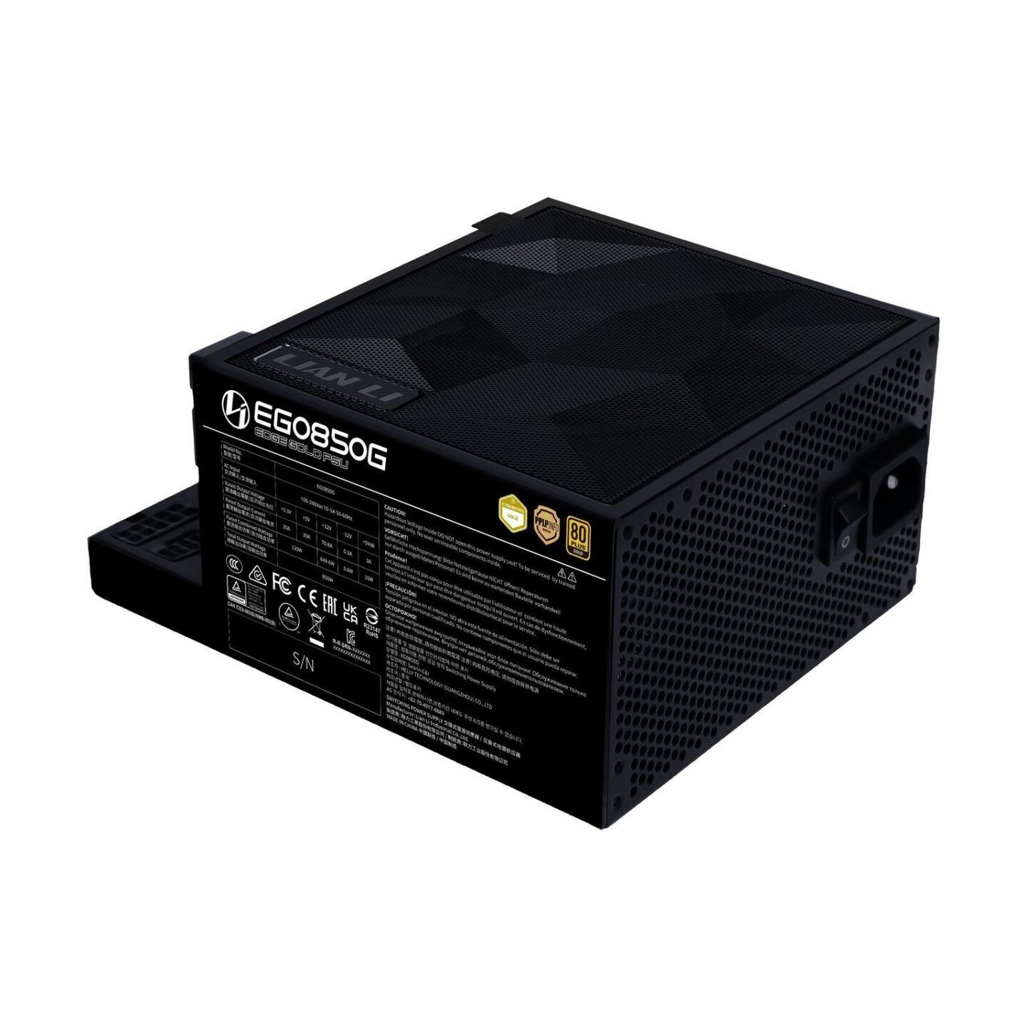 Lian Li Edge 850W PSU - 80+ Gold Fully Modular ATX Black (Boxed) — Buy in Cyprus with Fast Delivery