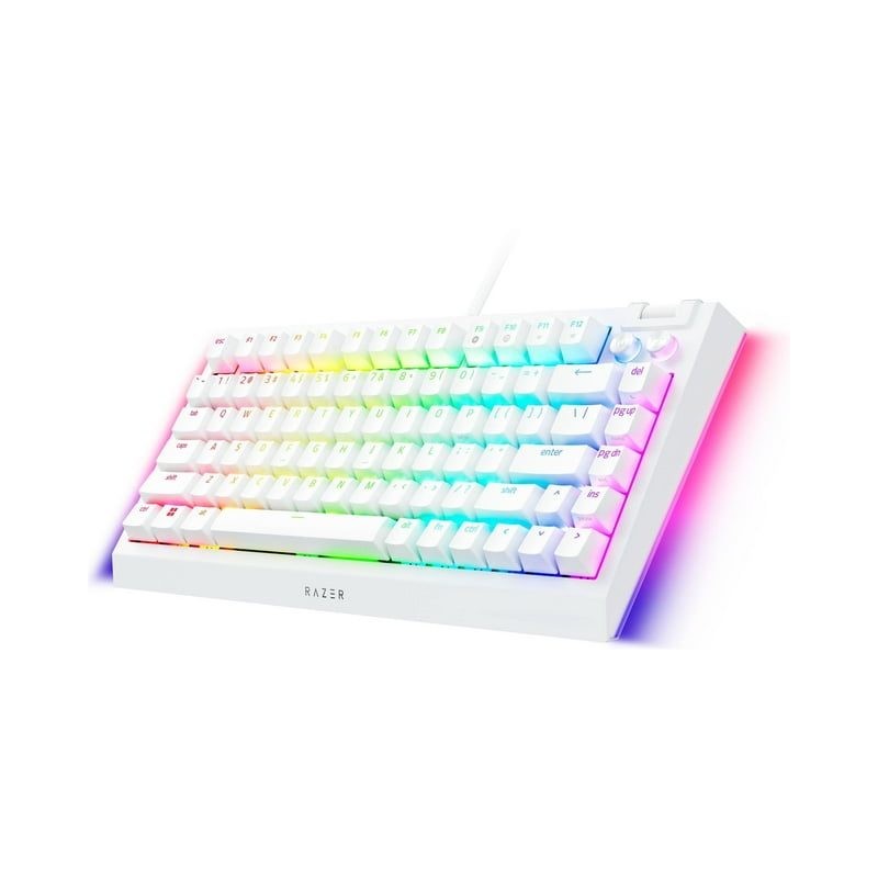 Buy Razer BlackWidow V4 75% White - Mechanical RGB Keyboard - Hot-Swappable - Or... in Cyprus, Nicosia, Limassol, Larnaka, Pafos