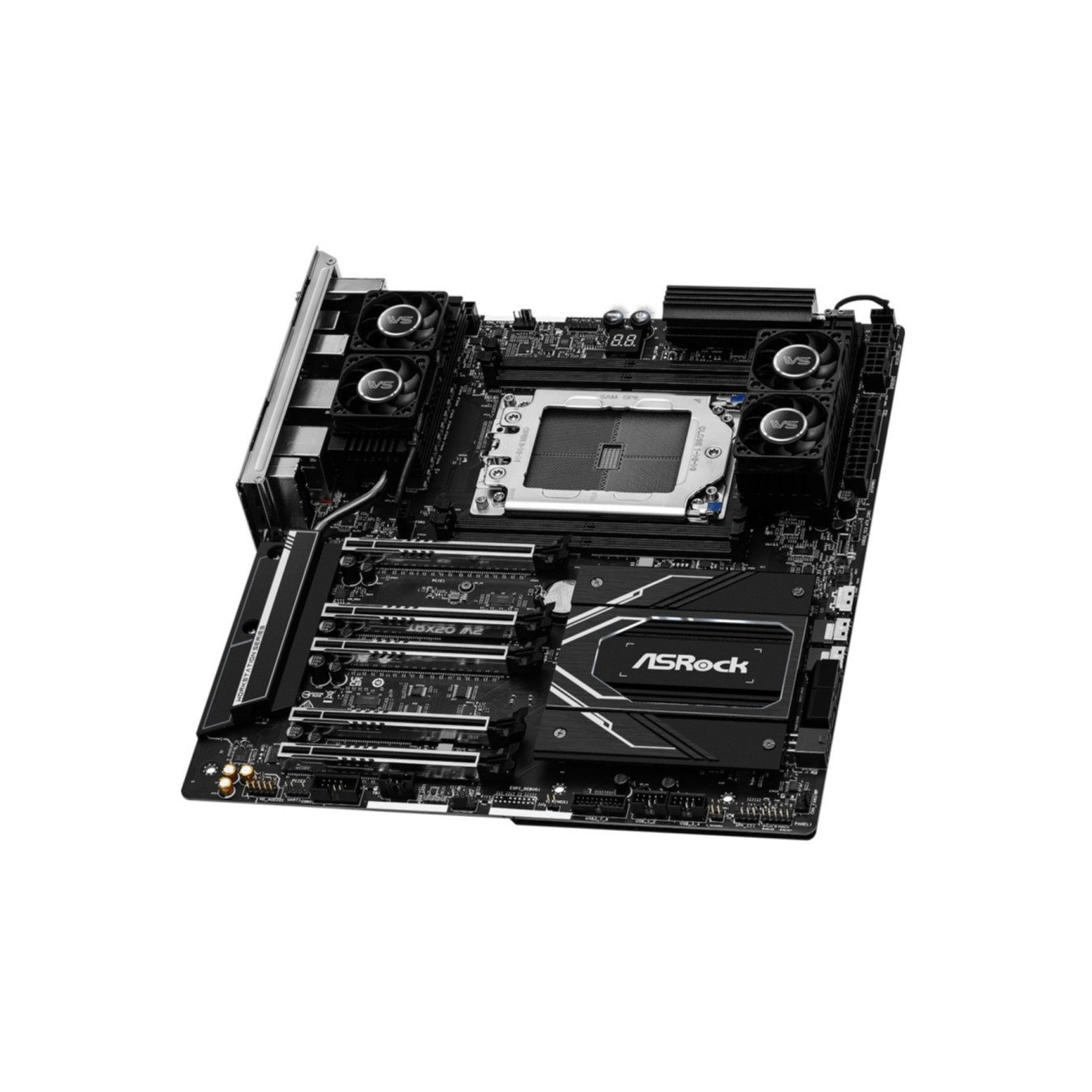 ASRock TRX50 WS - sTR5 E-ATX Workstation Motherboard - TRX50 Chipset, 18+3+3 Power Phases, 20K Capacitors