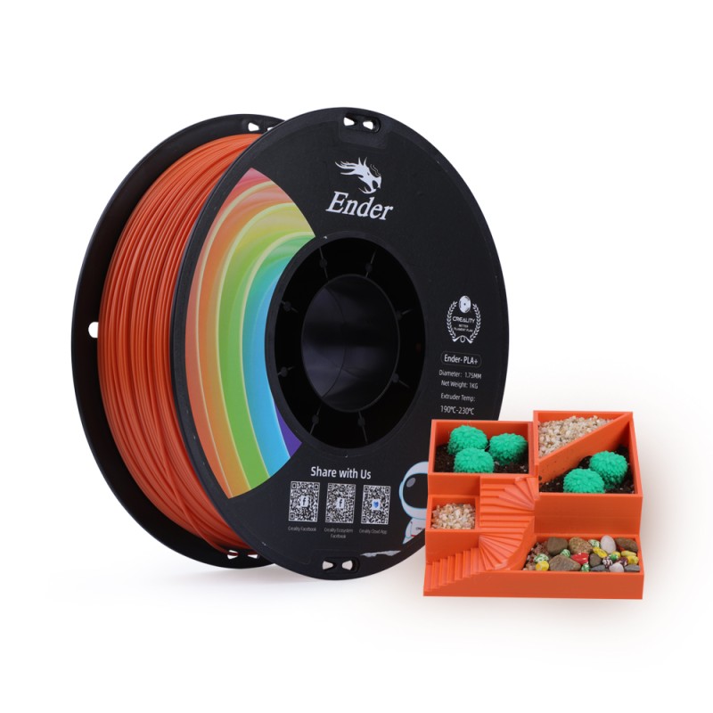 Buy CREALITY EN-PLA+ Orange Filament for Ender - EN-PLA+ - 1.75mm, 1 kg Spool in Cyprus, Nicosia, Limassol, Larnaka, Pafos