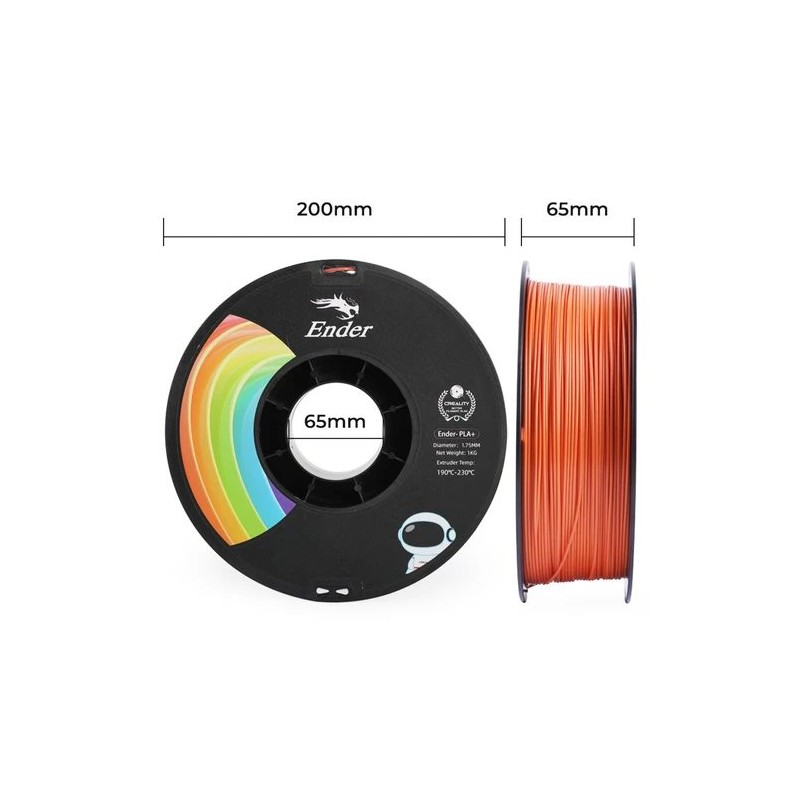 Buy CREALITY EN-PLA+ Orange Filament for Ender - EN-PLA+ - 1.75mm, 1 kg Spool in Cyprus, Nicosia, Limassol, Larnaka, Pafos