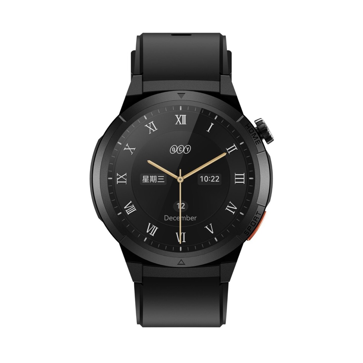 QCY Active GX Watch - S12 - Black, 1.43\" AMOLED, 466x466, IP68, Bluetooth Calling — Buy in Cyprus with Fast Delivery