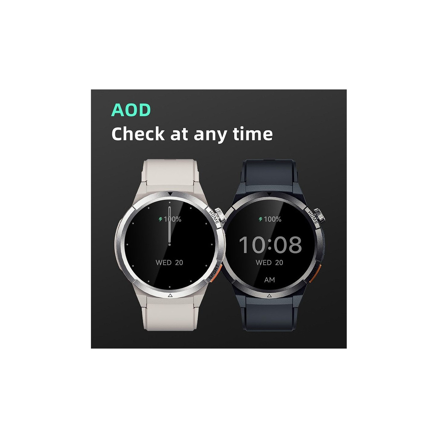 QCY Active GX Watch - S12 - Black, 1.43\" AMOLED, 466x466, IP68, Bluetooth Calling — Buy in Cyprus with Fast Delivery