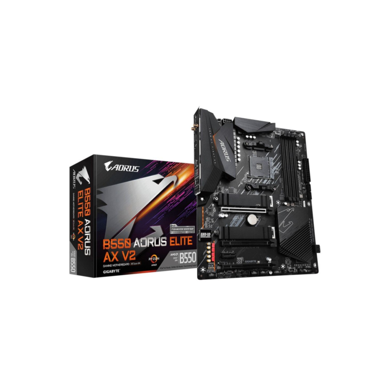 GIGABYTE AORUS ELITE AX v2 - GA-B550-AORUS ELITE AX v2 - ATX, AM4, B550, DDR4, 128GB — Buy in Cyprus with Fast Delivery