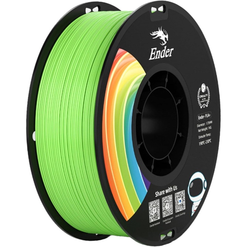 Buy CREALITY EN-PLA+ Green Filament for Ender 1 kg Spool 1.75mm - Tensile Streng... in Cyprus, Nicosia, Limassol, Larnaka, Pafos
