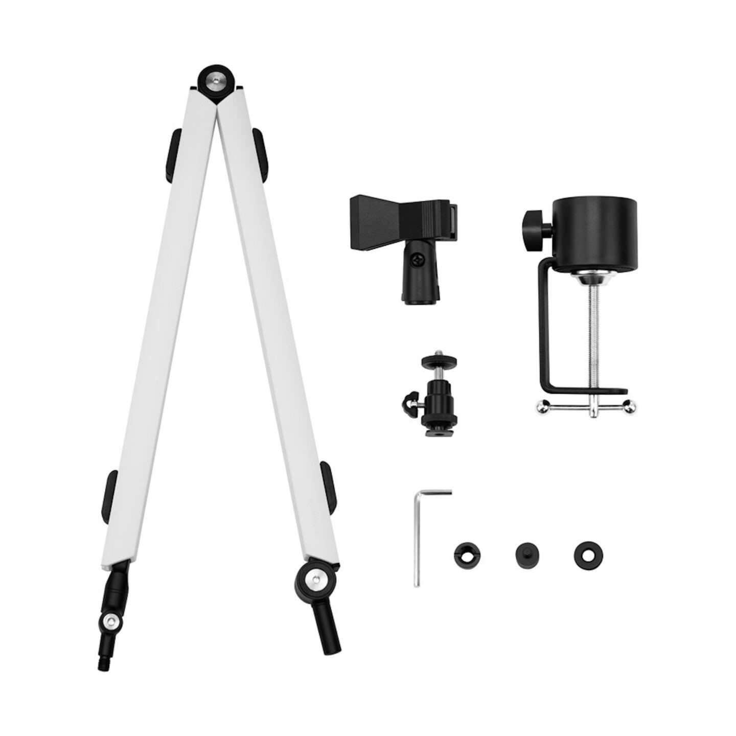 Streamplify MOUNT ARM Microphone Arm with Table Clamp - White - 2.5 kg Load Capacity — Buy in Cyprus with Fast Delivery