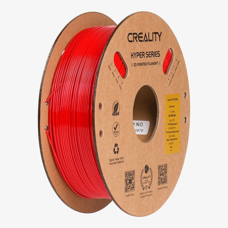 Buy Creality Hyper-PETG Filament - PETG, Red, 1 kg, 1.78 mm, Fast print, UV resi... in Cyprus, Nicosia, Limassol, Larnaka, Pafos