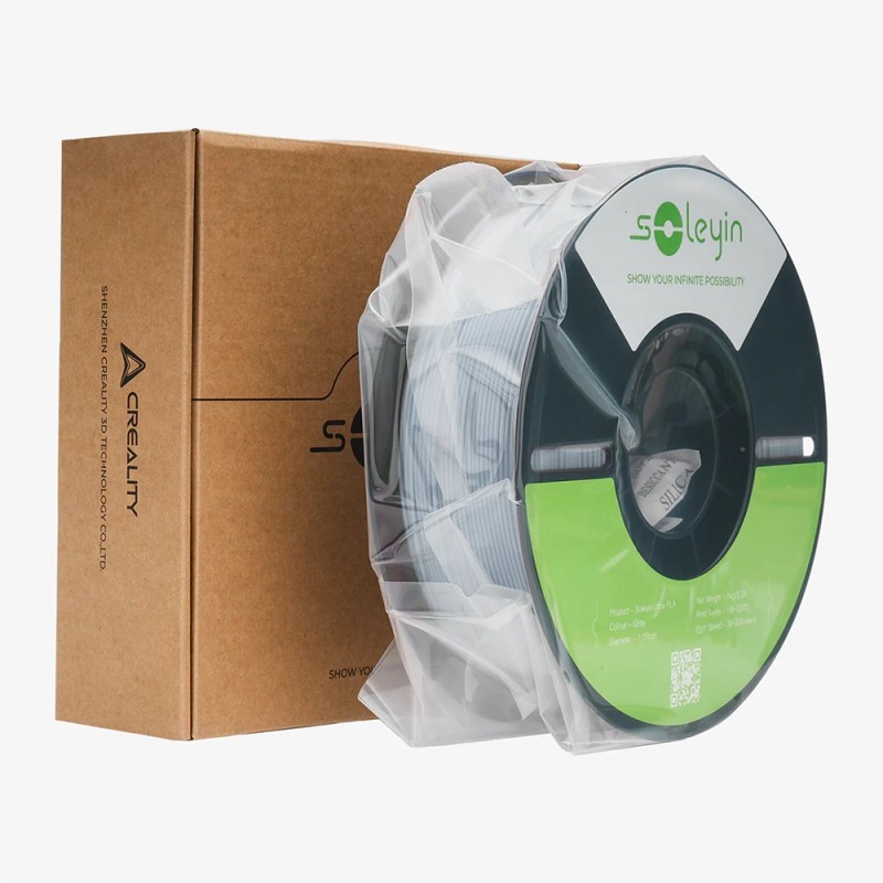 Creality Soleyin Ultra PLA Filament Matte Black - 1 kg Spool - 1.75 mm (Matte Black, PLA, 1 kg, 1.75 mm)