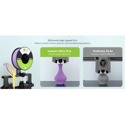 Creality Soleyin Ultra PLA Filament Matte Black - 1 kg Spool - 1.75 mm (Matte Black, PLA, 1 kg, 1.75 mm)