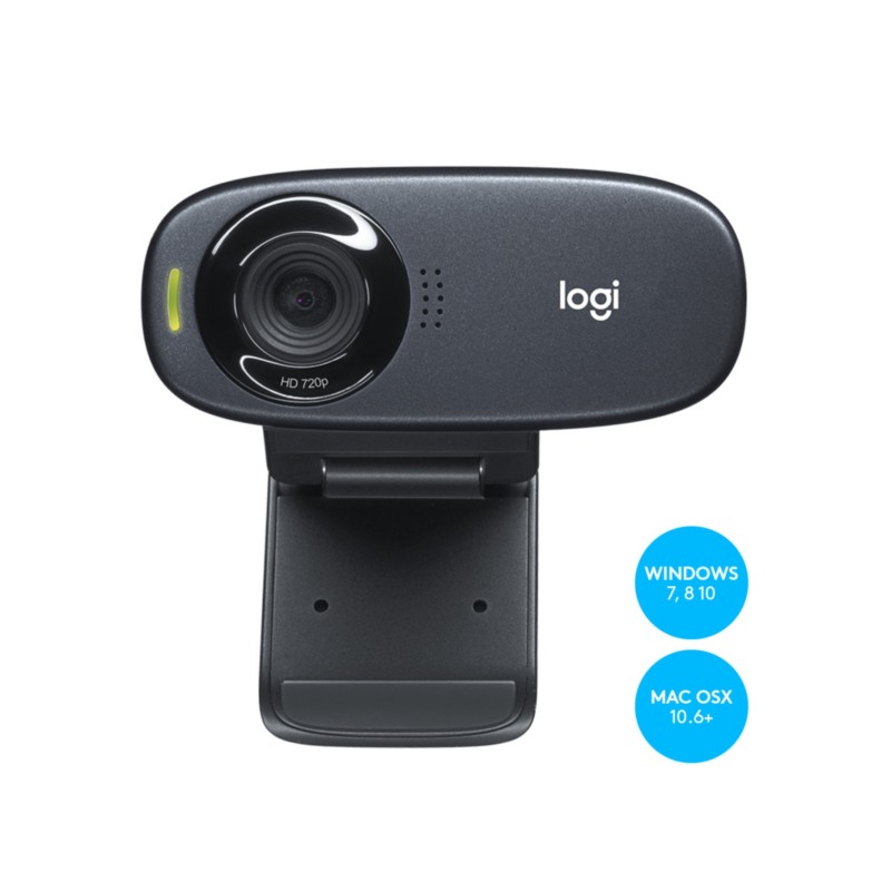 Buy Logitech C310 - 720p HD Webcam - Black, USB, Clip-Mount, Built-in Mic in Cyprus, Nicosia, Limassol, Larnaka, Pafos