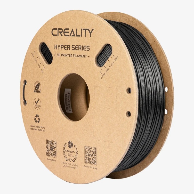 Buy Creality Hyper PLA-CF Black Carbon Fiber 3D Printer Filament - 1.75mm (Color... in Cyprus, Nicosia, Limassol, Larnaka, Pafos