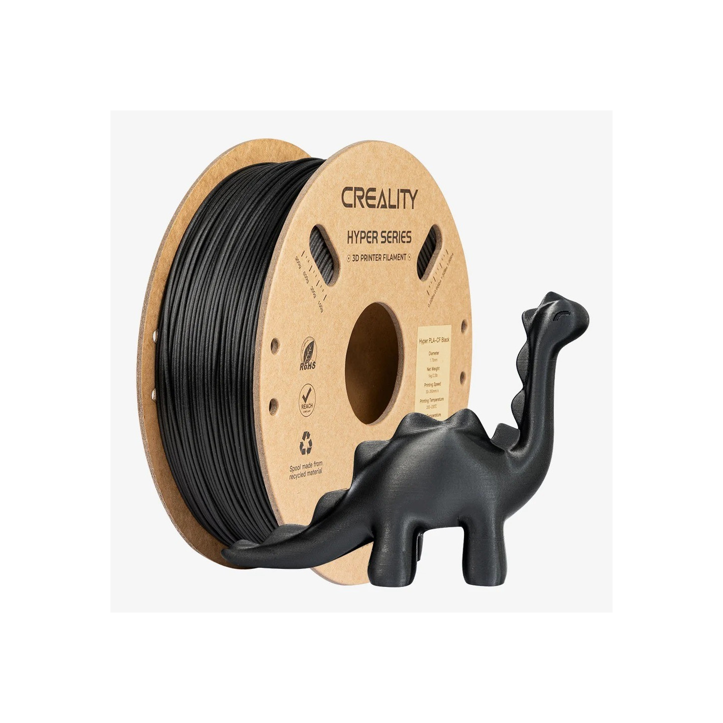 Creality Hyper PLA-CF Black Carbon Fiber 3D Printer Filament - 1.75mm (Color: Black) — Buy in Cyprus with Fast Delivery