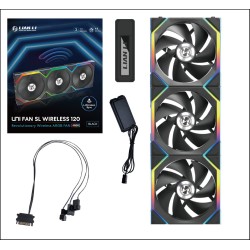 Lian Li UNIFAN SL Wireless 120 3-Pack Black w/ Controller (Boxed) — Buy in Cyprus with Fast Delivery