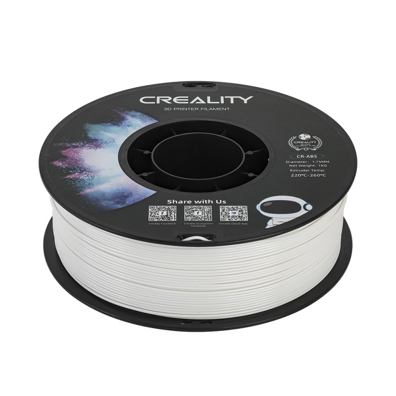 Buy Creality CR-ABS White Filament - CR-ABS - White, 1.75mm, 1 kg Spool, 43 MPa in Cyprus, Nicosia, Limassol, Larnaka, Pafos