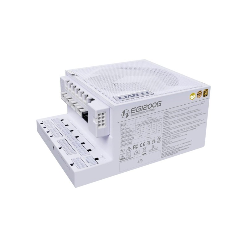 Lian Li EDGE GOLD 1200W 80 Plus Gold Fully Modular ATX PSU White - ATX 3.1 Compatible (G9P.EG1200G.WH0)