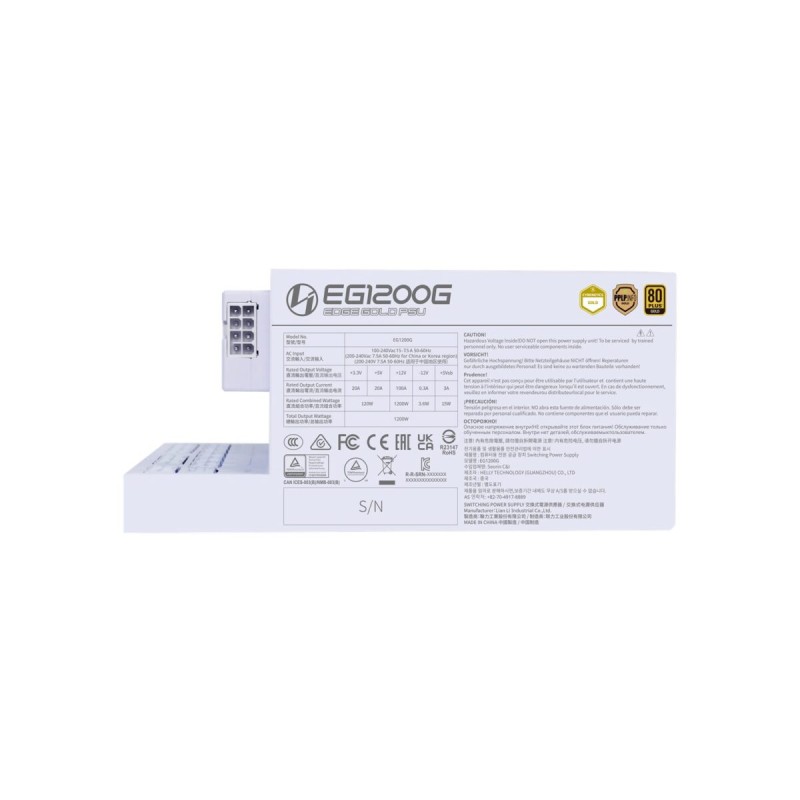 Buy Lian Li Edge 1200W White 80+ Gold Fully Modular ATX PSU with USB Hub in Cyprus, Nicosia, Limassol, Larnaka, Pafos