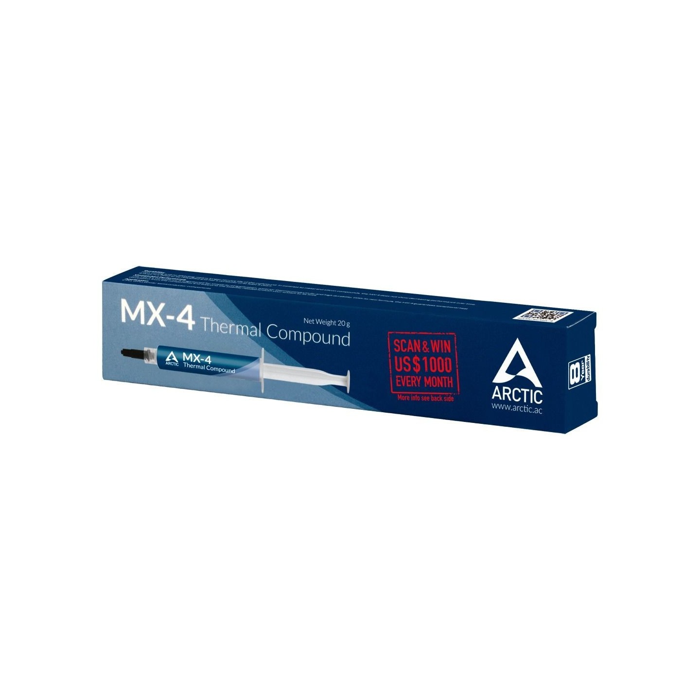 Arctic MX-4 Thermal Paste - Non-conductive, 8.5 W/mK, 20g (Boxed) — Buy in Cyprus with Fast Delivery