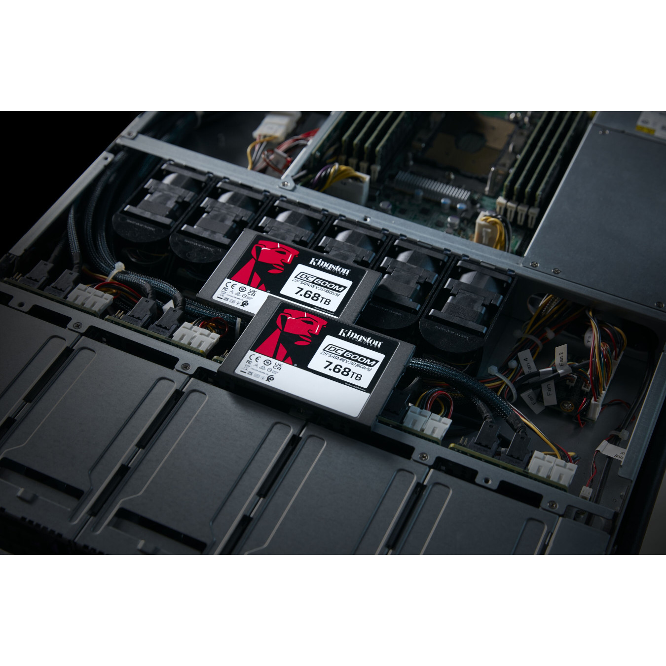 Kingston DC600M SEDC600M - Enterprise Data Center SSD - 7.68TB, 2.5in SATA III 6Gb/s, 3D TLC, Power-Loss Protection