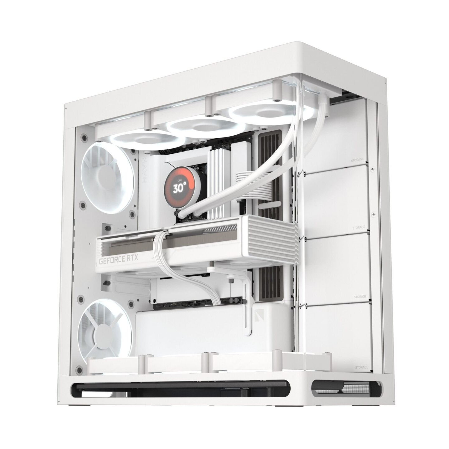 HAVN HS 420 White Premium Midi Tower Case - HVN-CA-HS420-05 (Boxed) — Buy in Cyprus with Fast Delivery