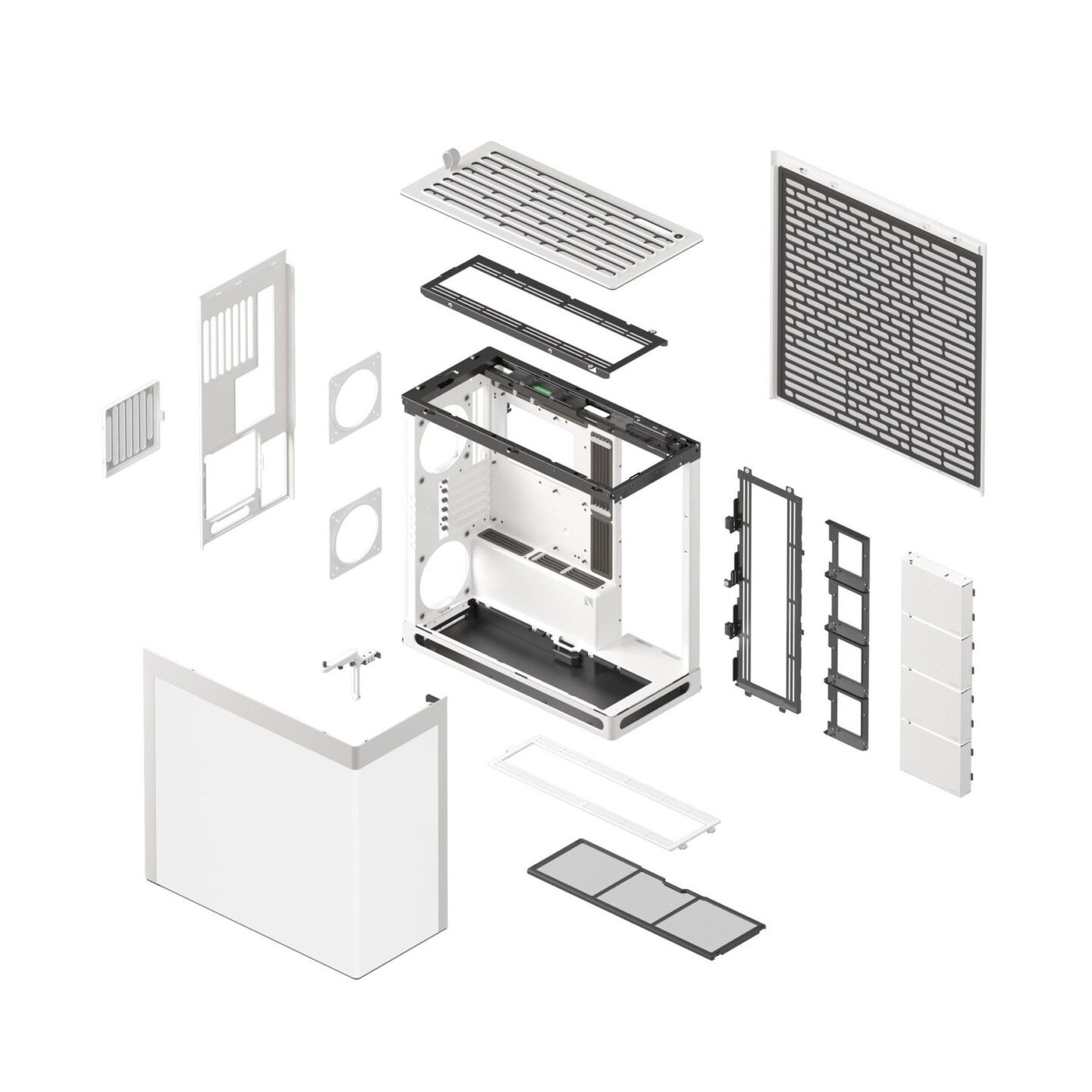HAVN HS 420 White Premium Midi Tower Case - HVN-CA-HS420-05 (Boxed) — Buy in Cyprus with Fast Delivery