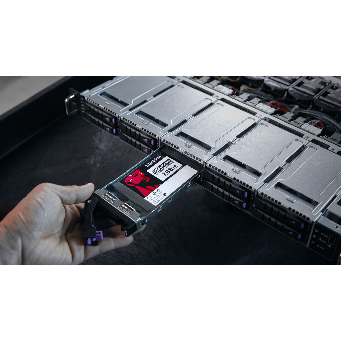 Kingston DC600M SEDC600M - Enterprise Data Center SSD - 7.68TB, 2.5in SATA III 6Gb/s, 3D TLC, Power-Loss Protection