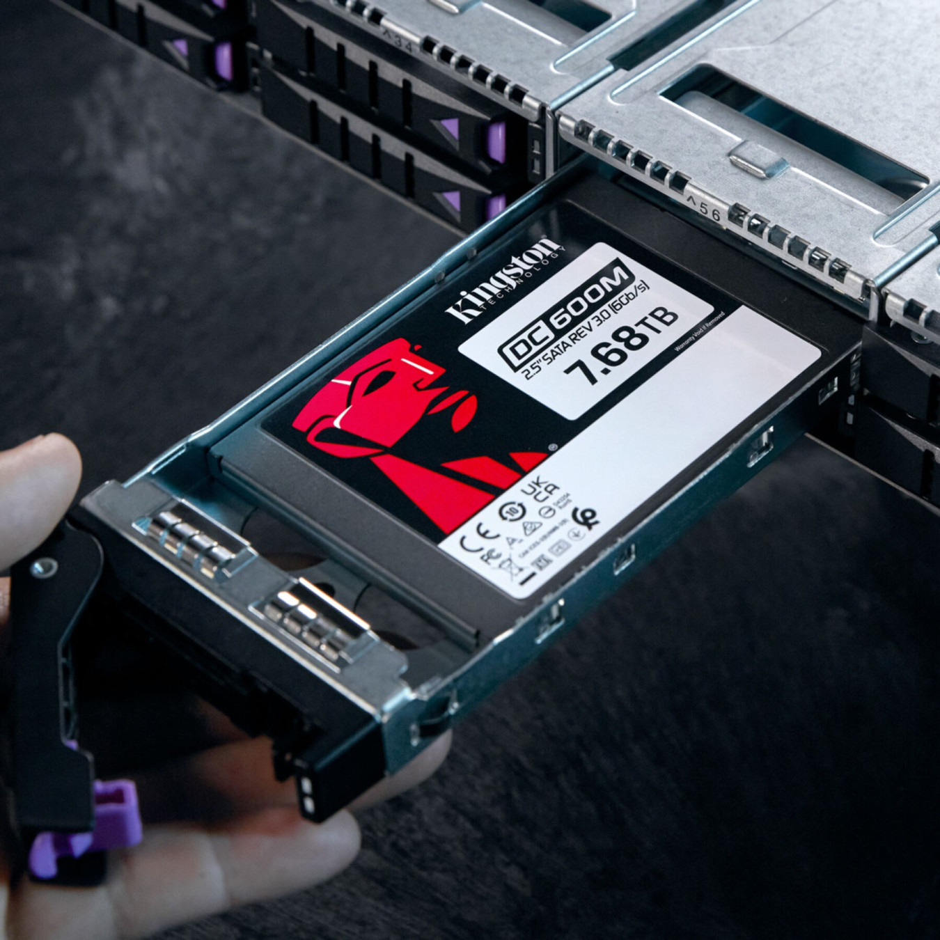Kingston DC600M SEDC600M - Enterprise Data Center SSD - 7.68TB, 2.5in SATA III 6Gb/s, 3D TLC, Power-Loss Protection