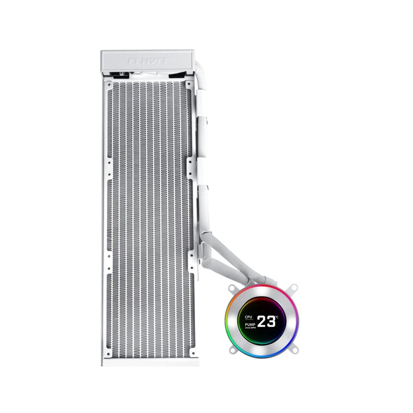 Lian Li HydroShift II LCD-C 360 - HYDROSHIFT II LCD-C 360 - White Fanless AIO CPU Cooler (EAN 4718466018045)